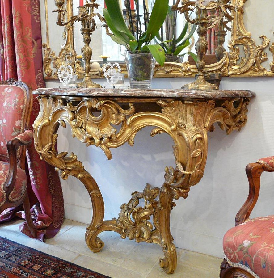 Very Fine, French, Early Louis XV Period console table