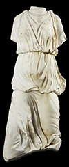 Hellenistic style, marble sculpture fragment of Nike