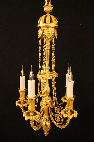 French, Restauration period chandelier ('lustre d'alcove')