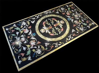 Italian, Baroque style, scagliola panel