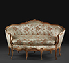 French, Louis XV period petite canapé corbeille