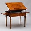 Rare, Russian, Brass-Mounted Mahogany Architects Table