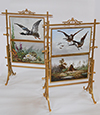 Pair of Napoleon III period firescreens