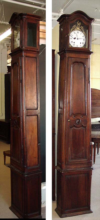 Louis XV, Provençal, tall case clock