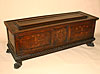 Florentine, Renaissance period, intarsia-inlaid cassone
