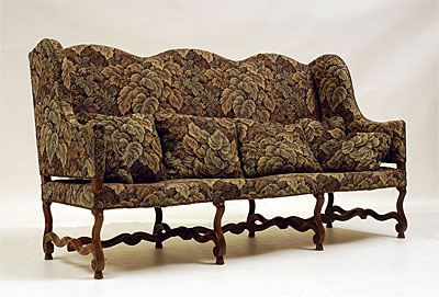 French, Louis XIII-XIV transition period canapé