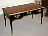 Italian, Regence period, black lacquer and gilt bronze bureau plat