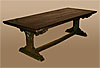 Rare, Northern European, Gothic period refectory table