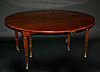 Very fine, Parisian, Neoclassical period, drop-leaf banquet table