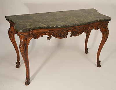 Italian, Rococo period, walnut console