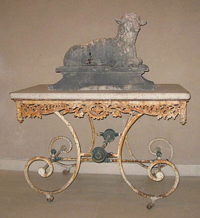 Very fine, French Provençal, Louis XV-inspired 'table de boucher' (butcher's table)