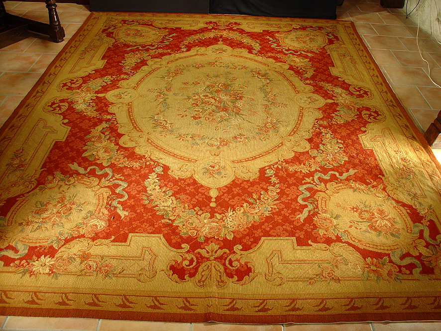 Napoleon III wool carpet gros point
