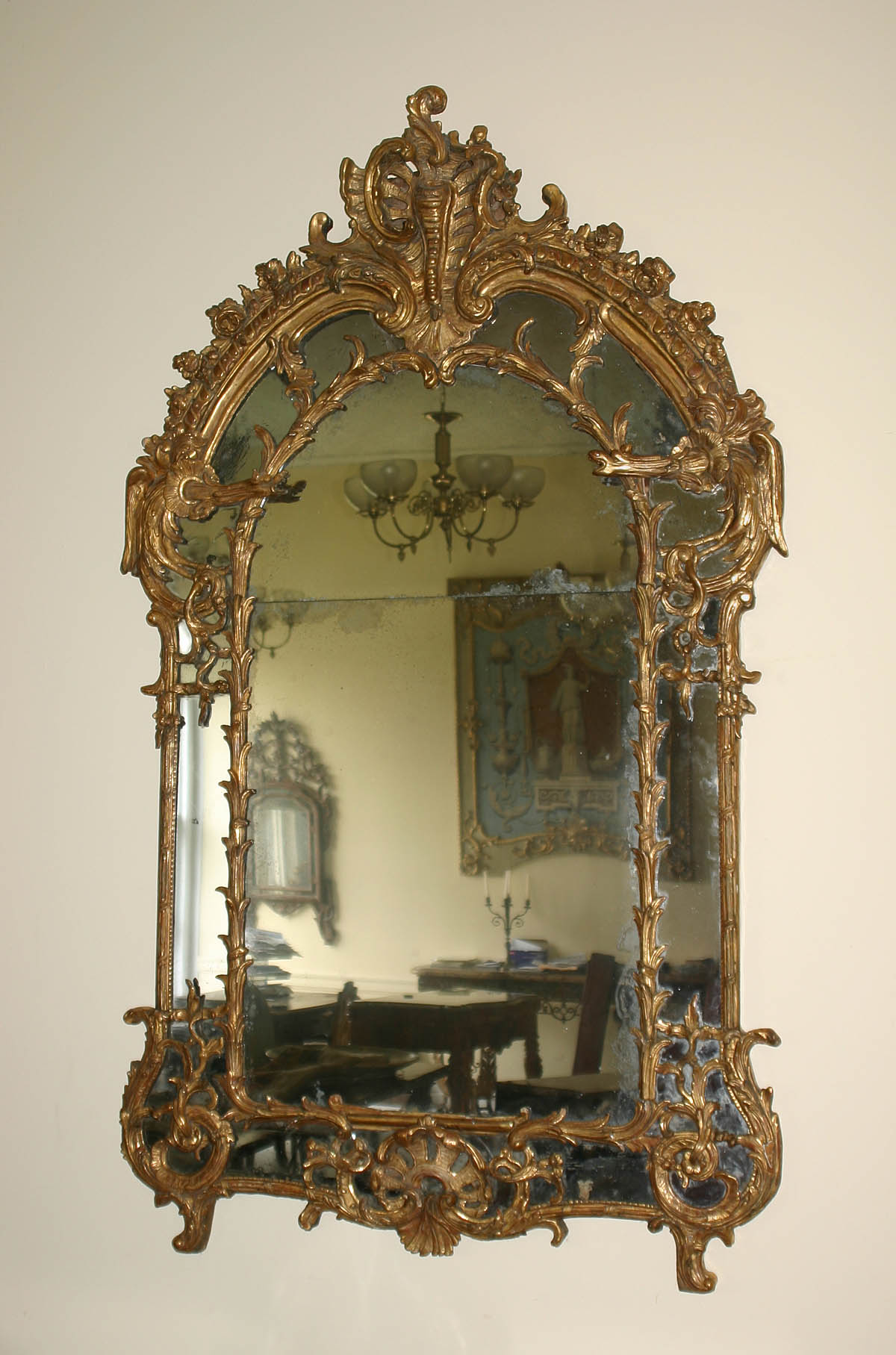 Very Fine, French, Regence period mirror