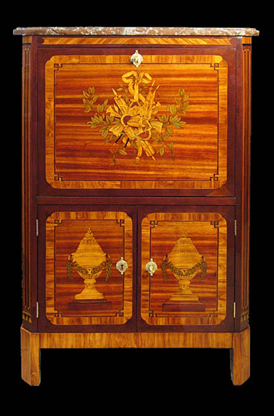 Rare, French, Louis XVI period secrétaire à abattant